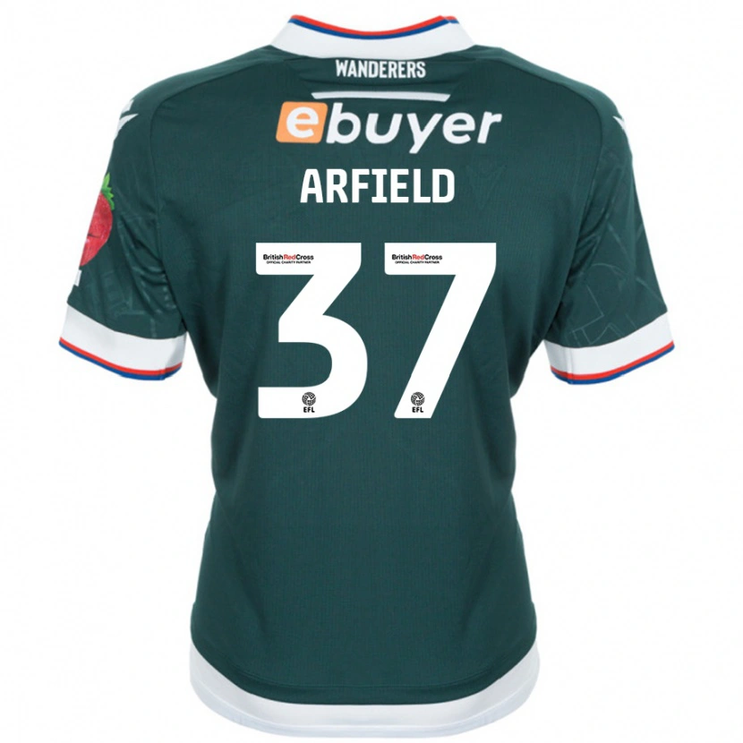 Danxen Kvinder Scott Arfield #37 Mørkegrøn Udebane Spillertrøjer 2024/25 Trøje T-Shirt
