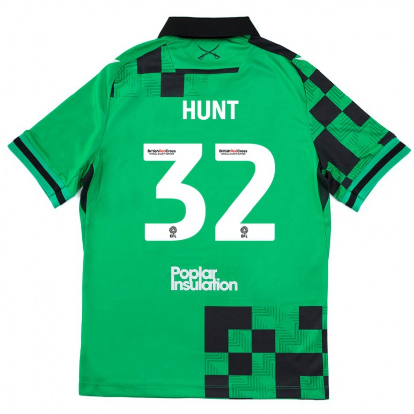 Danxen Kvinder Jack Hunt #32 Grøn Sort Udebane Spillertrøjer 2024/25 Trøje T-Shirt