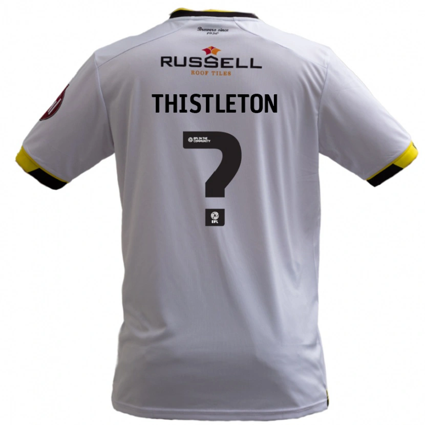 Danxen Kvinder Bodi Thistleton #0 Hvid Udebane Spillertrøjer 2024/25 Trøje T-Shirt