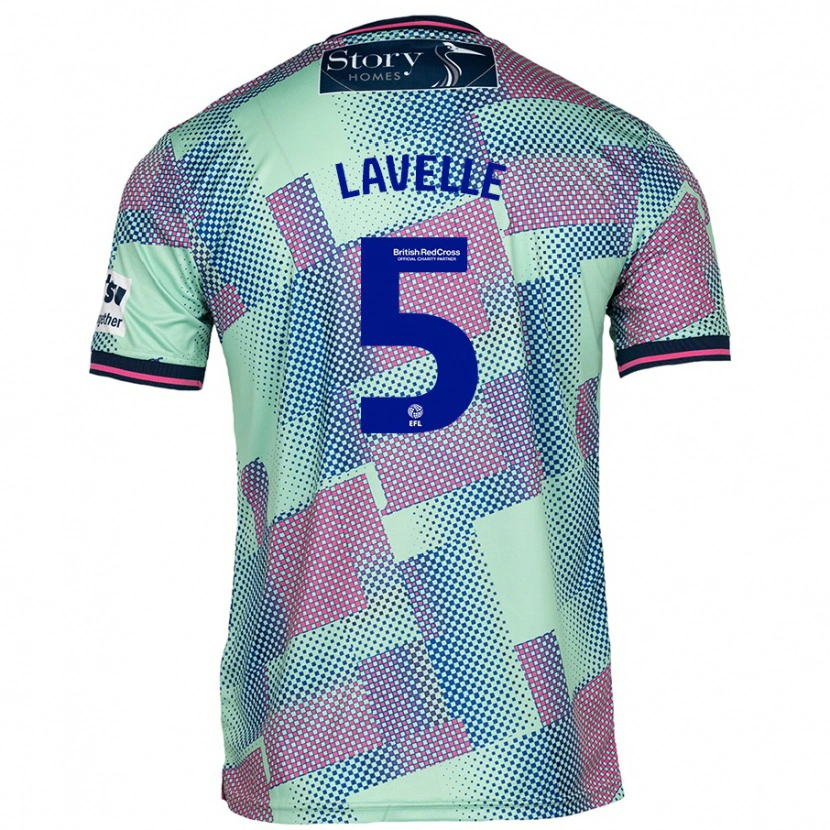 Danxen Kvinder Sam Lavelle #5 Grøn Udebane Spillertrøjer 2024/25 Trøje T-Shirt