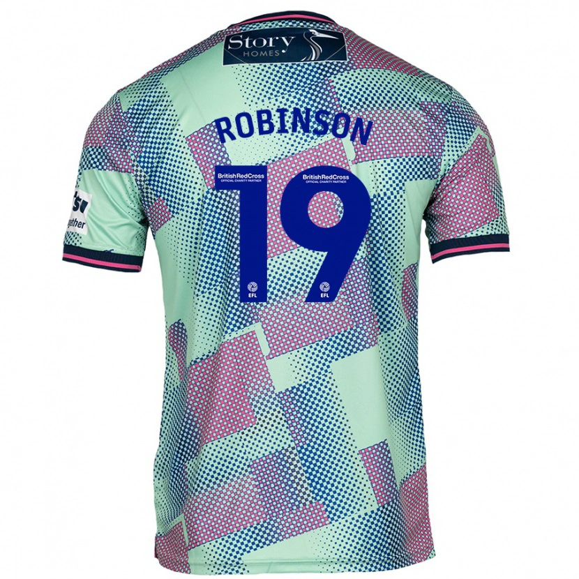 Danxen Kvinder Jack Robinson #19 Grøn Udebane Spillertrøjer 2024/25 Trøje T-Shirt