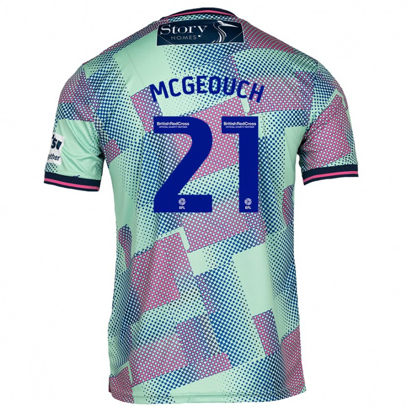 Danxen Kvinder Dylan Mcgeouch #21 Grøn Udebane Spillertrøjer 2024/25 Trøje T-Shirt