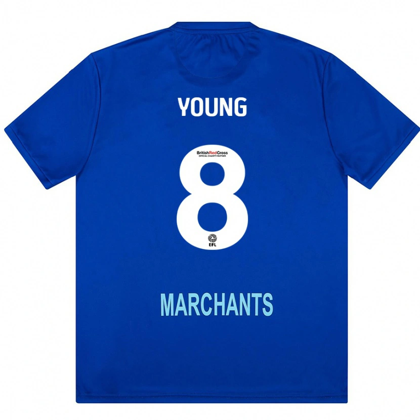 Danxen Kvinder Luke Young #8 Grøn Udebane Spillertrøjer 2024/25 Trøje T-Shirt