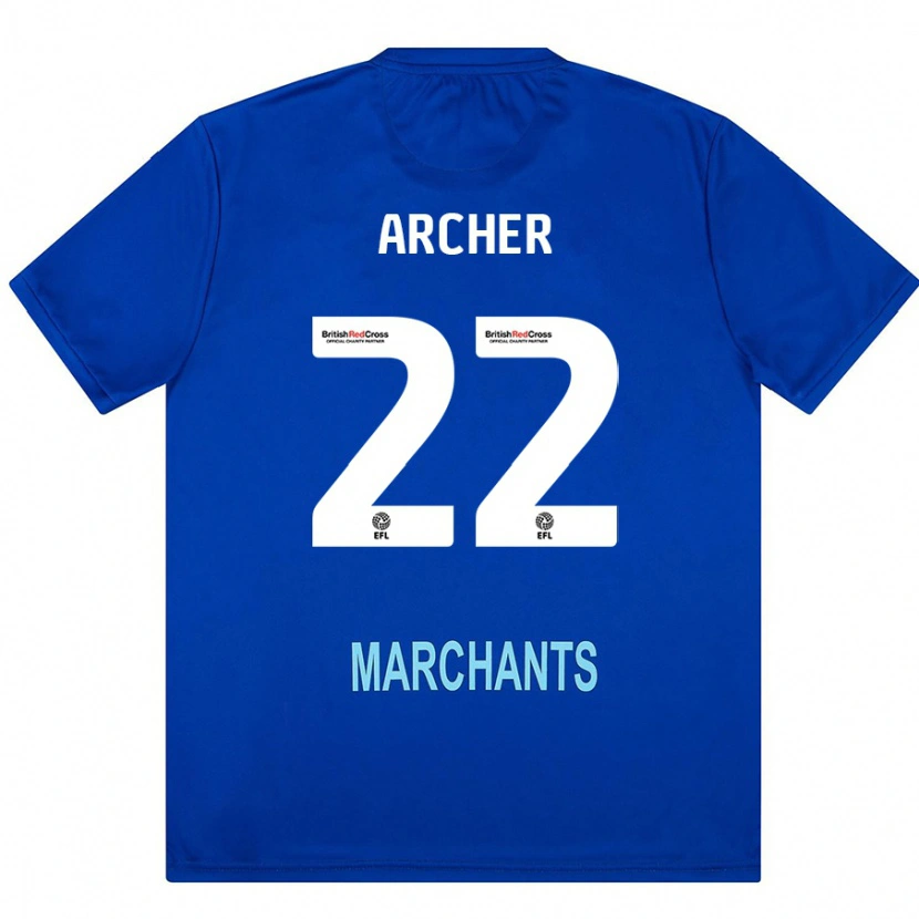 Danxen Kvinder Ethon Archer #22 Grøn Udebane Spillertrøjer 2024/25 Trøje T-Shirt