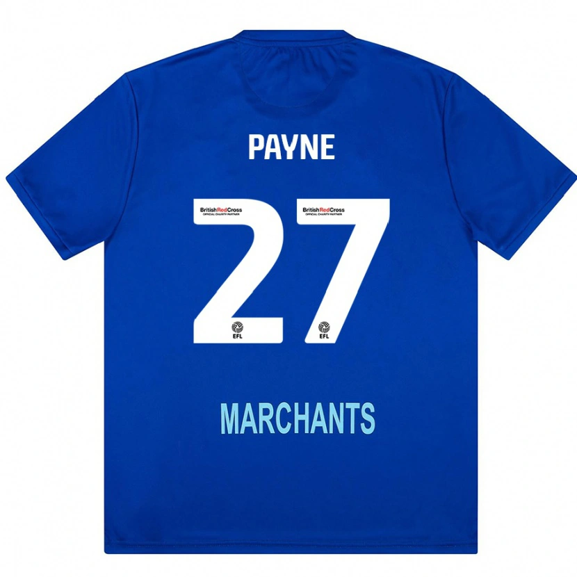 Danxen Kvinder Lewis Payne #27 Grøn Udebane Spillertrøjer 2024/25 Trøje T-Shirt