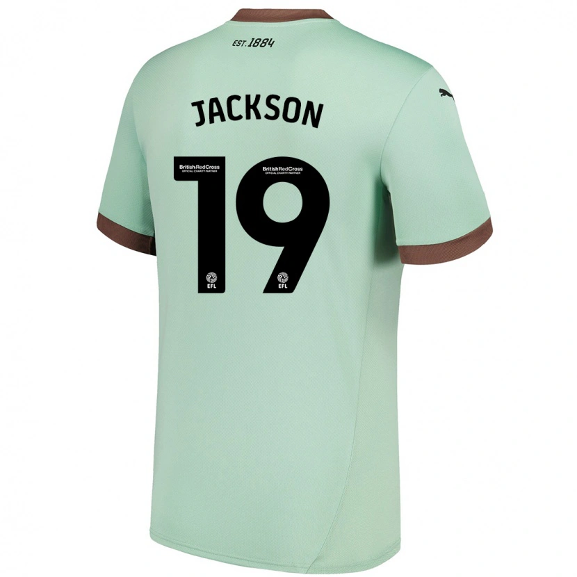 Danxen Kvinder Kayden Jackson #19 Bleg Grøn Udebane Spillertrøjer 2024/25 Trøje T-Shirt