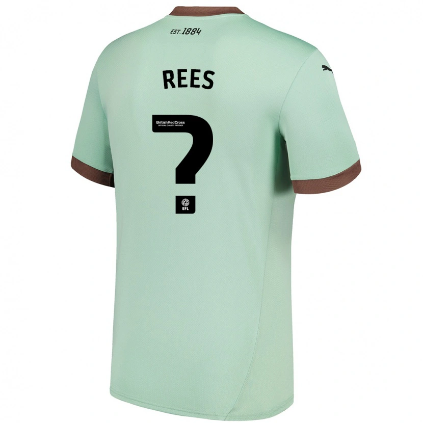 Danxen Kvinder Harvey Rees #0 Bleg Grøn Udebane Spillertrøjer 2024/25 Trøje T-Shirt