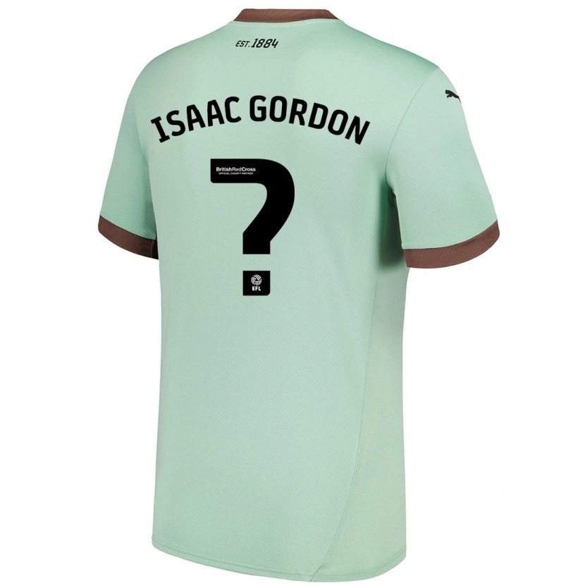Danxen Kvinder Isaac Gordon #0 Bleg Grøn Udebane Spillertrøjer 2024/25 Trøje T-Shirt