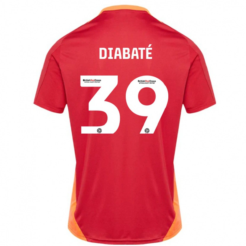Danxen Kvinder Cheick Diabaté #39 Blå Off White Udebane Spillertrøjer 2024/25 Trøje T-Shirt