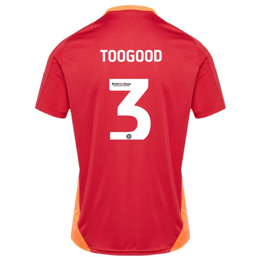 Danxen Kvinder Emily Toogood #3 Blå Off White Udebane Spillertrøjer 2024/25 Trøje T-Shirt