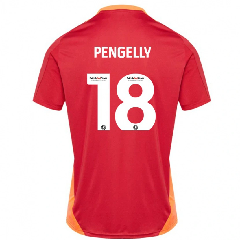 Danxen Kvinder Connie Pengelly #18 Blå Off White Udebane Spillertrøjer 2024/25 Trøje T-Shirt