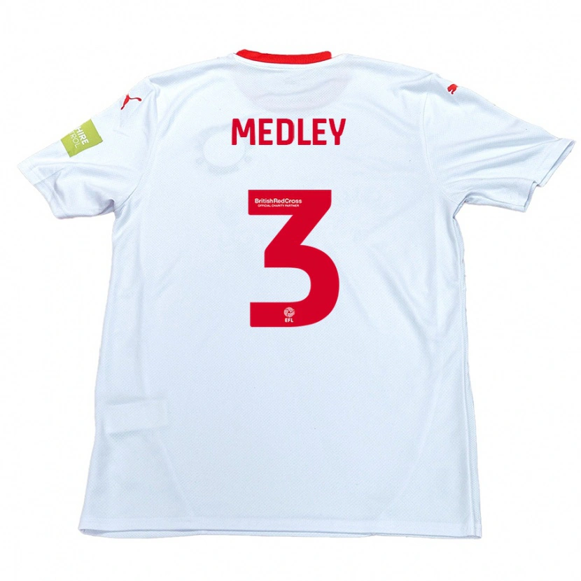 Danxen Kvinder Zech Medley #3 Hvid Udebane Spillertrøjer 2024/25 Trøje T-Shirt