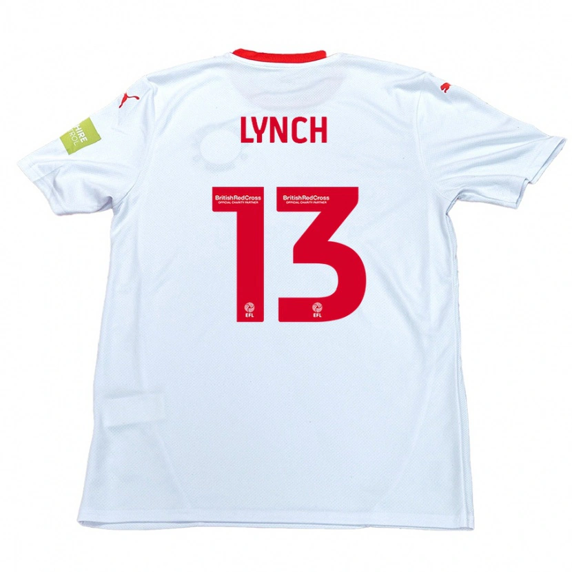 Danxen Kvinder Jay Lynch #13 Hvid Udebane Spillertrøjer 2024/25 Trøje T-Shirt