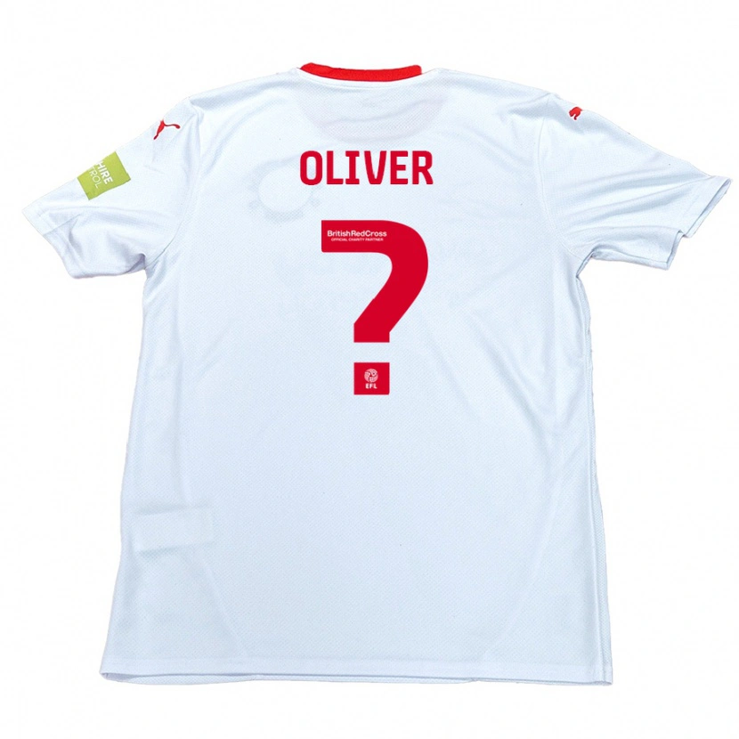Danxen Kvinder Toby Oliver #0 Hvid Udebane Spillertrøjer 2024/25 Trøje T-Shirt