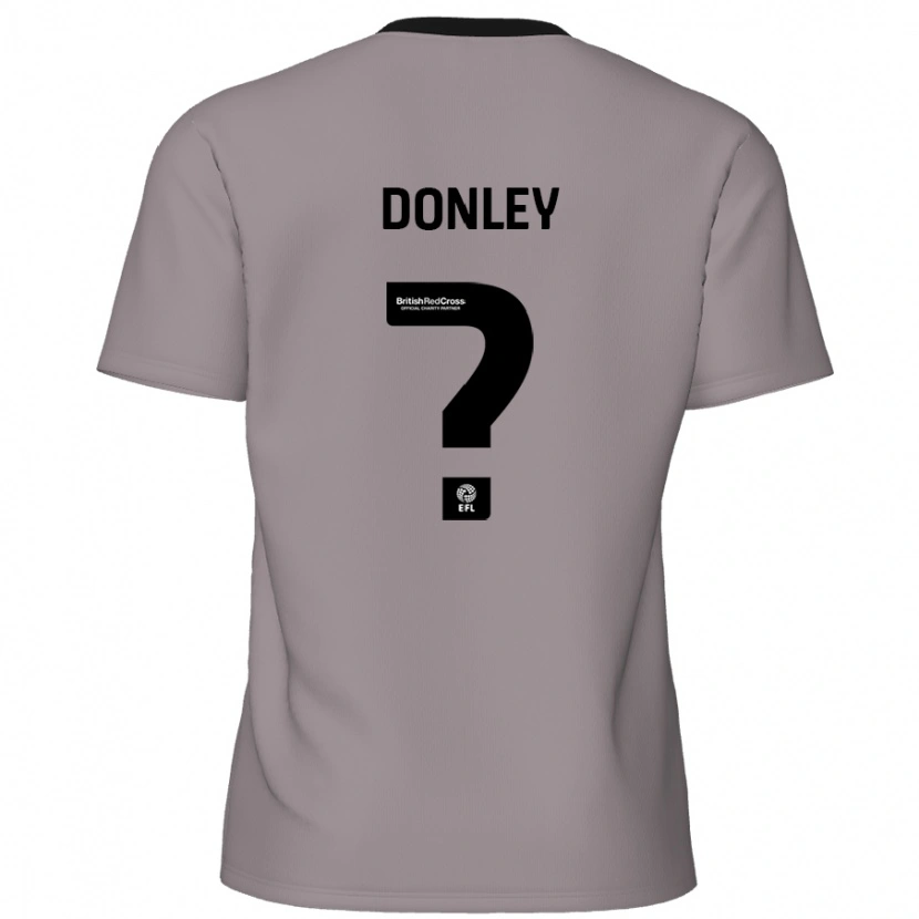Danxen Kvinder Jamie Donley #0 Grå Udebane Spillertrøjer 2024/25 Trøje T-Shirt