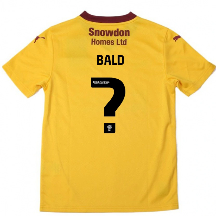 Danxen Kvinder Marcus Bald #0 Orange Bourgogne Udebane Spillertrøjer 2024/25 Trøje T-Shirt