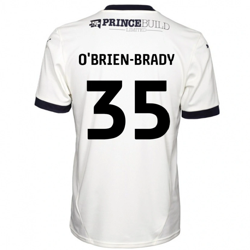 Danxen Kvinder Donay O'brien-Brady #35 Råhvid Sort Udebane Spillertrøjer 2024/25 Trøje T-Shirt