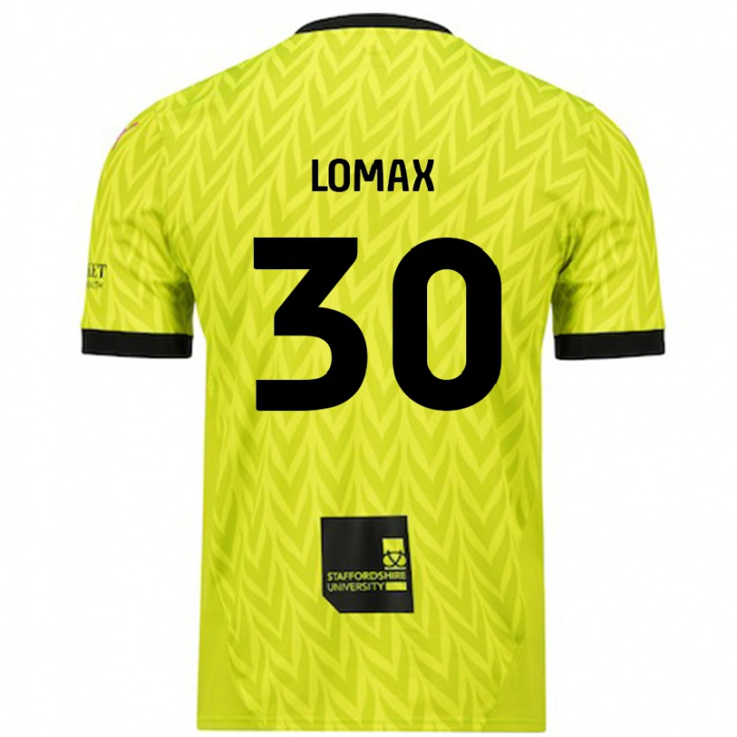 Danxen Kvinder Ben Lomax #30 Fluorescerende Grøn Udebane Spillertrøjer 2024/25 Trøje T-Shirt