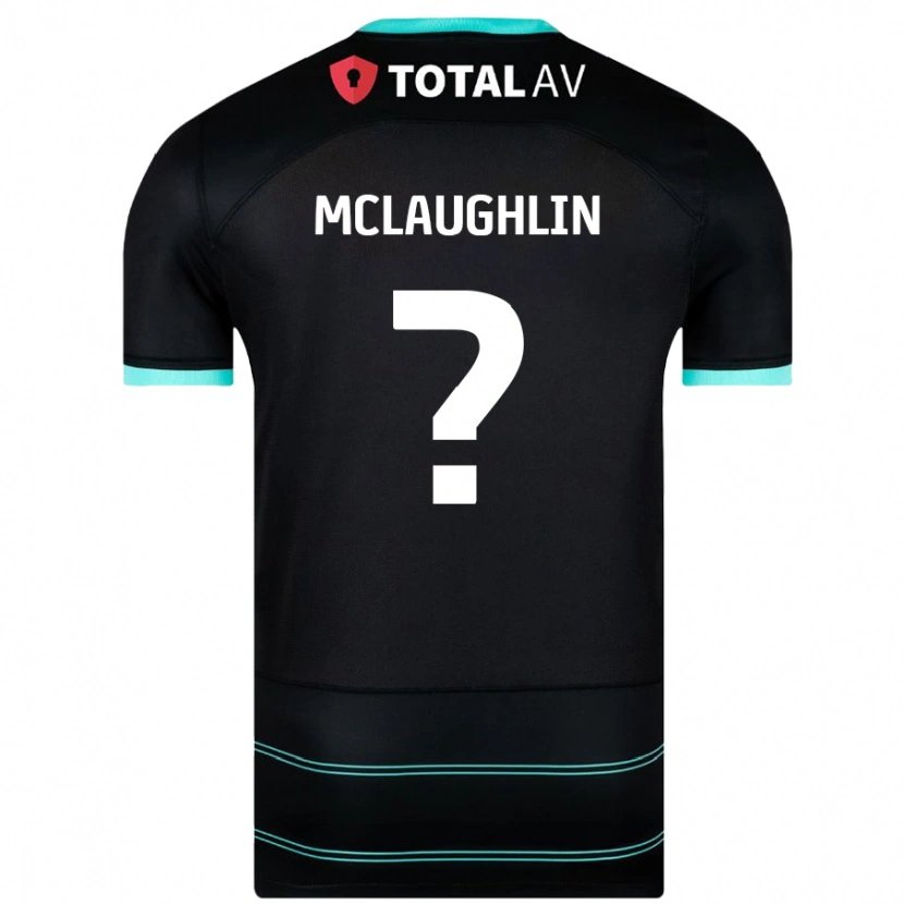 Danxen Kvinder Erin Mclaughlin #0 Sort Udebane Spillertrøjer 2024/25 Trøje T-Shirt