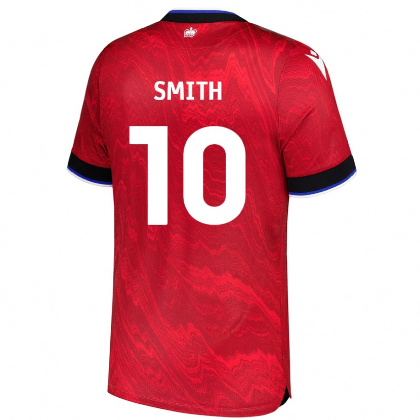 Danxen Kvinder Sam Smith #10 Rød Sort Udebane Spillertrøjer 2024/25 Trøje T-Shirt