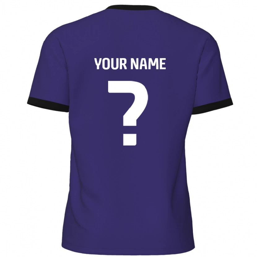 Danxen Kvinder Dit Navn #0 Lilla Udebane Spillertrøjer 2024/25 Trøje T-Shirt