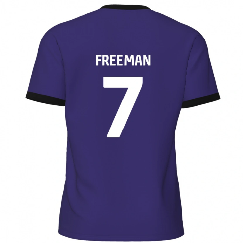 Danxen Kvinder Nick Freeman #7 Lilla Udebane Spillertrøjer 2024/25 Trøje T-Shirt