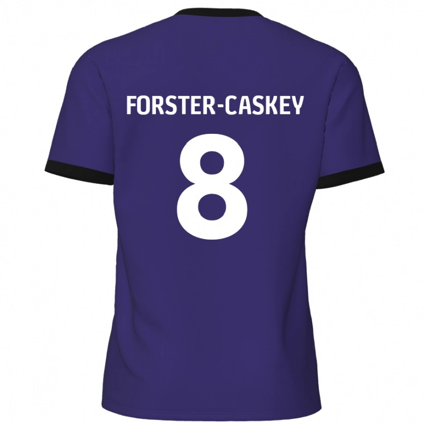 Danxen Kvinder Jake Forster-Caskey #8 Lilla Udebane Spillertrøjer 2024/25 Trøje T-Shirt