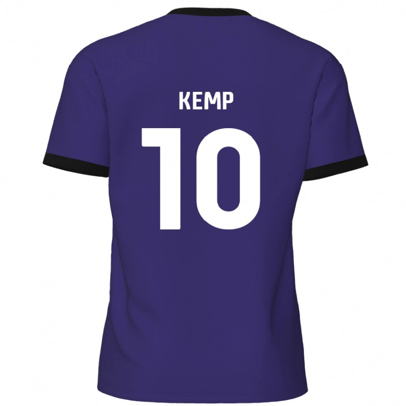 Danxen Kvinder Dan Kemp #10 Lilla Udebane Spillertrøjer 2024/25 Trøje T-Shirt