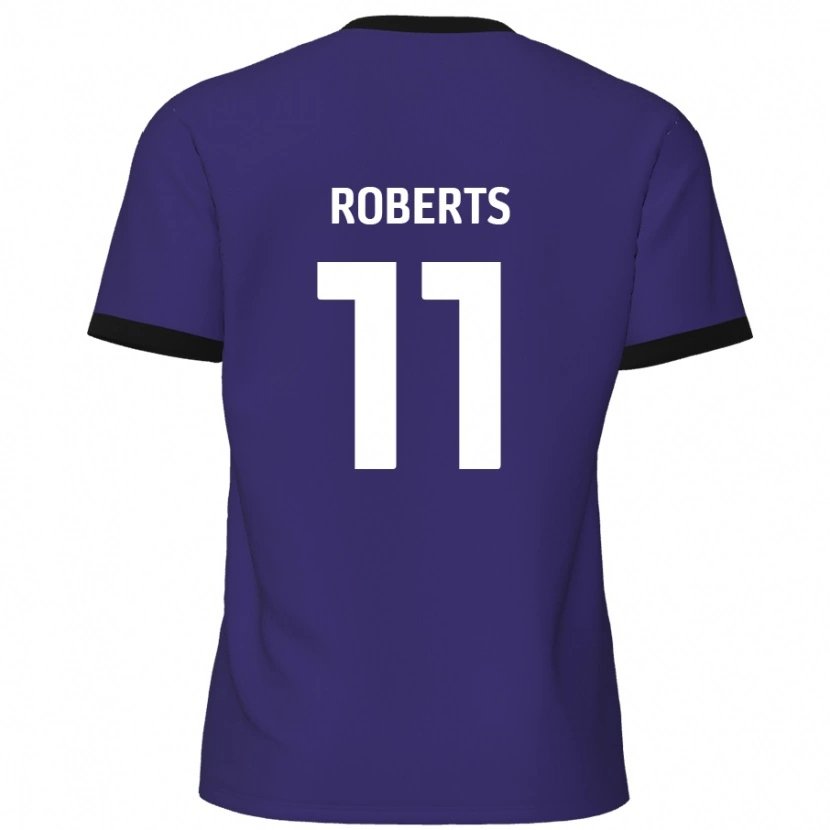 Danxen Kvinder Jordan Roberts #11 Lilla Udebane Spillertrøjer 2024/25 Trøje T-Shirt