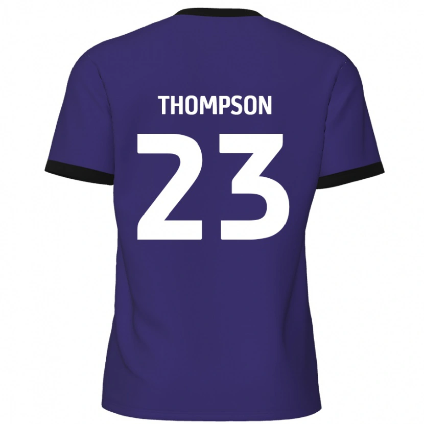 Danxen Kvinder Louis Thompson #23 Lilla Udebane Spillertrøjer 2024/25 Trøje T-Shirt