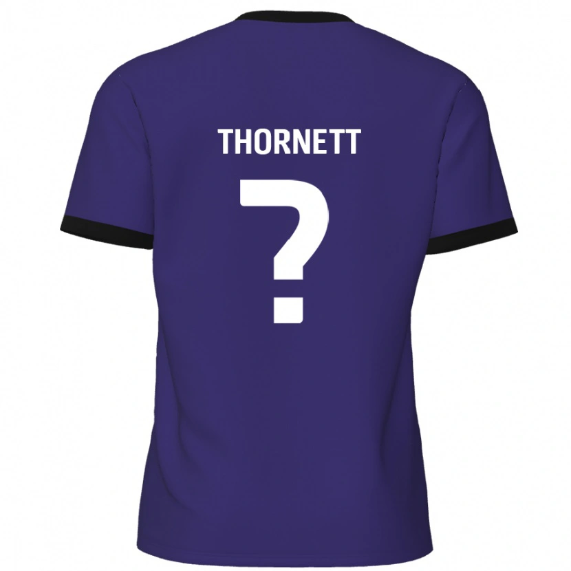 Danxen Kvinder Alfie Thornett #0 Lilla Udebane Spillertrøjer 2024/25 Trøje T-Shirt