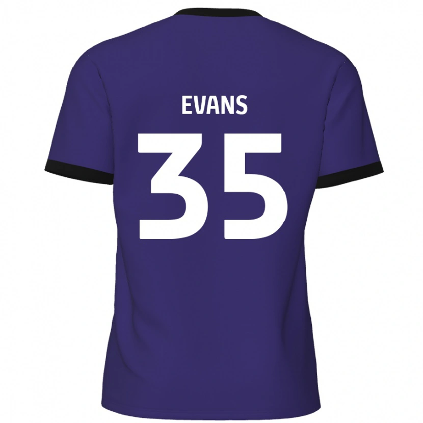 Danxen Kvinder Makise Evans #35 Lilla Udebane Spillertrøjer 2024/25 Trøje T-Shirt