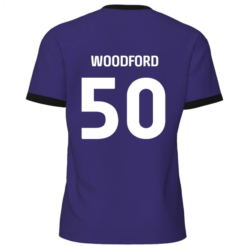 Danxen Kvinder Max Woodford #50 Lilla Udebane Spillertrøjer 2024/25 Trøje T-Shirt