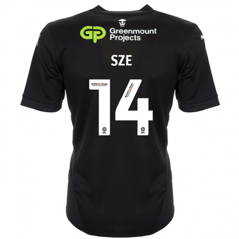 Danxen Kvinder Chris Sze #14 Sort Udebane Spillertrøjer 2024/25 Trøje T-Shirt