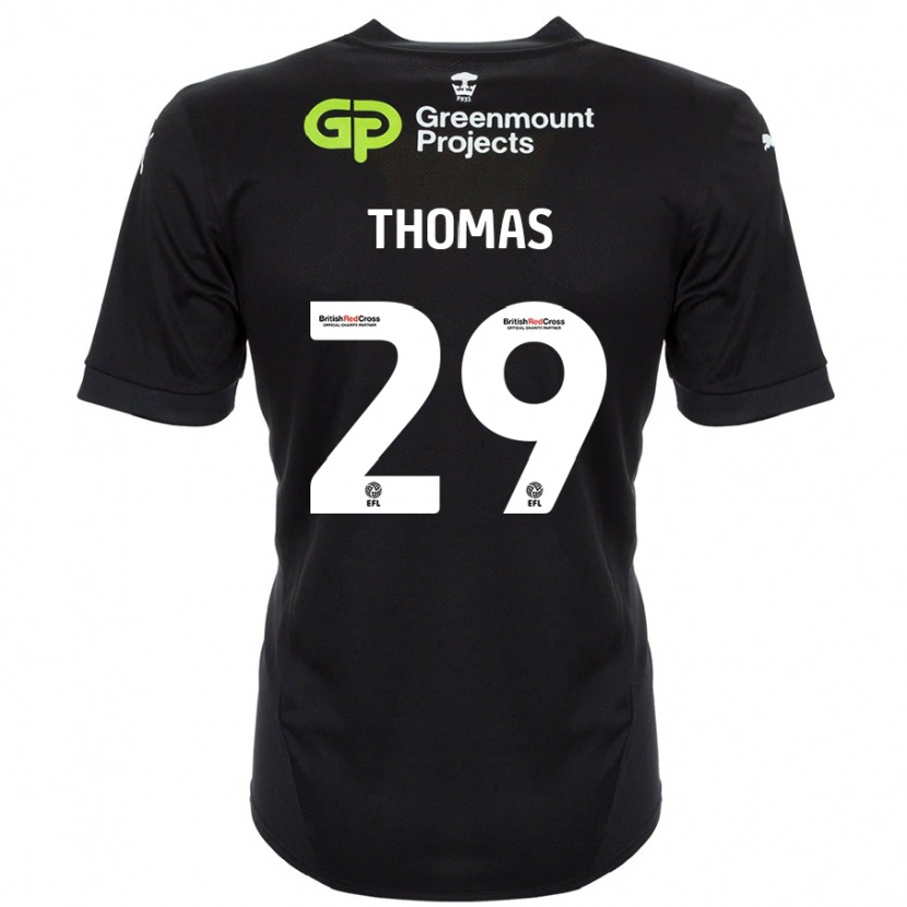 Danxen Kvinder Silko Thomas #29 Sort Udebane Spillertrøjer 2024/25 Trøje T-Shirt