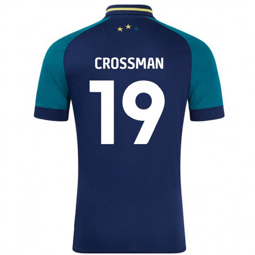 Danxen Kvinder Paige Crossman #19 Marineblå Mørkegrøn Udebane Spillertrøjer 2024/25 Trøje T-Shirt