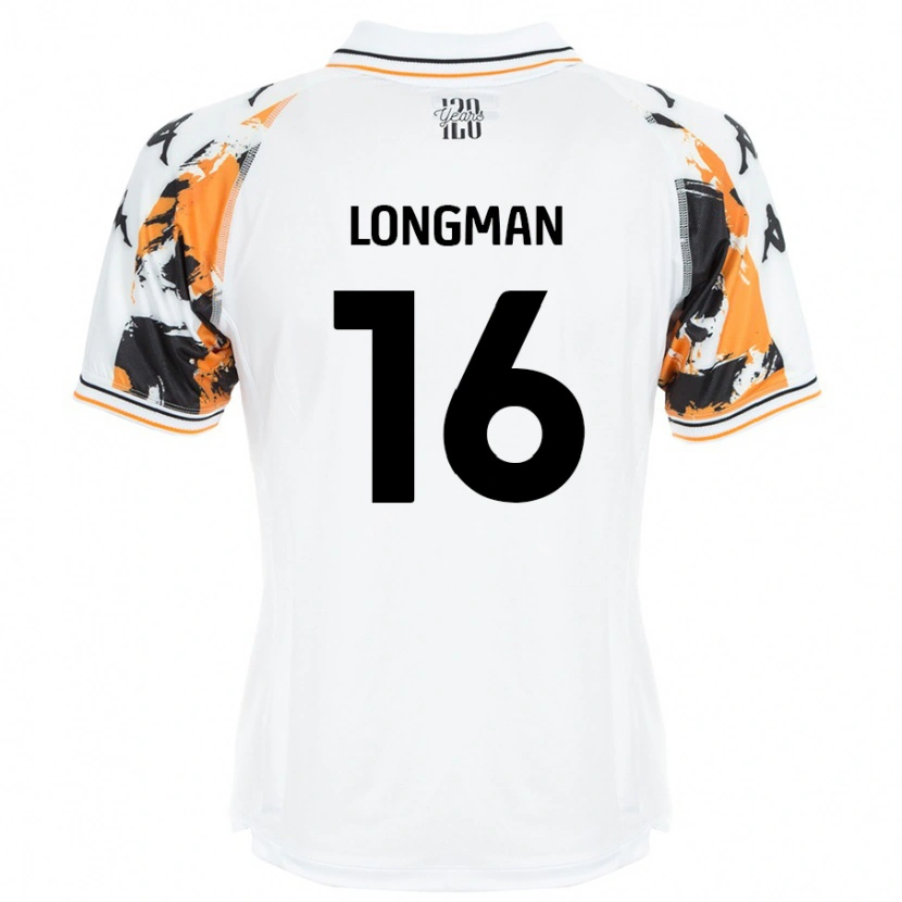 Danxen Kvinder Ryan Longman #16 Hvid Udebane Spillertrøjer 2024/25 Trøje T-Shirt