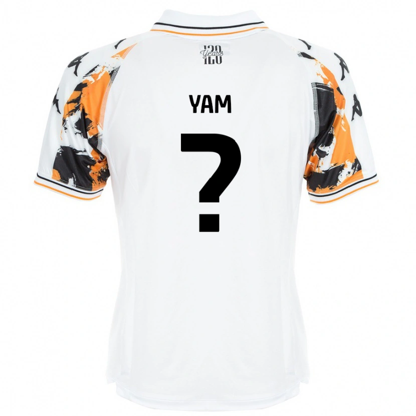 Danxen Kvinder Callum Yam #0 Hvid Udebane Spillertrøjer 2024/25 Trøje T-Shirt