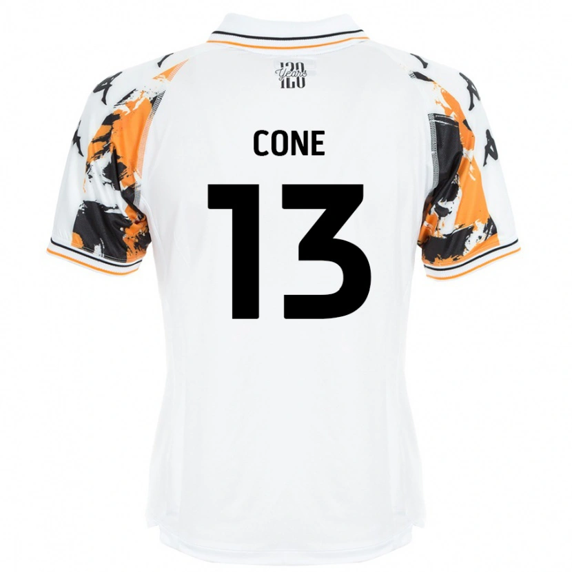 Danxen Kvinder Sharla Cone #13 Hvid Udebane Spillertrøjer 2024/25 Trøje T-Shirt