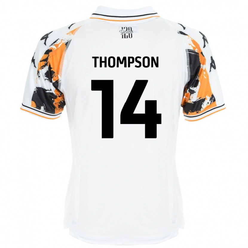 Danxen Kvinder Katie Thompson #14 Hvid Udebane Spillertrøjer 2024/25 Trøje T-Shirt