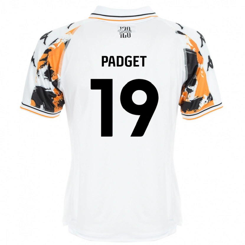 Danxen Kvinder Bethany Padget #19 Hvid Udebane Spillertrøjer 2024/25 Trøje T-Shirt