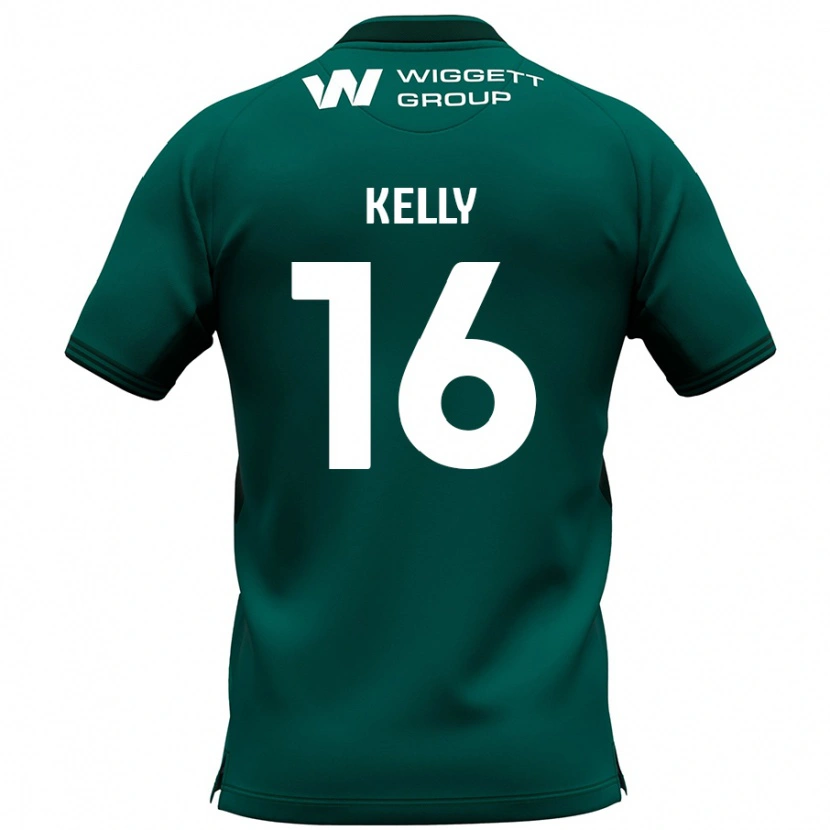 Danxen Kvinder Daniel Kelly #16 Grøn Udebane Spillertrøjer 2024/25 Trøje T-Shirt