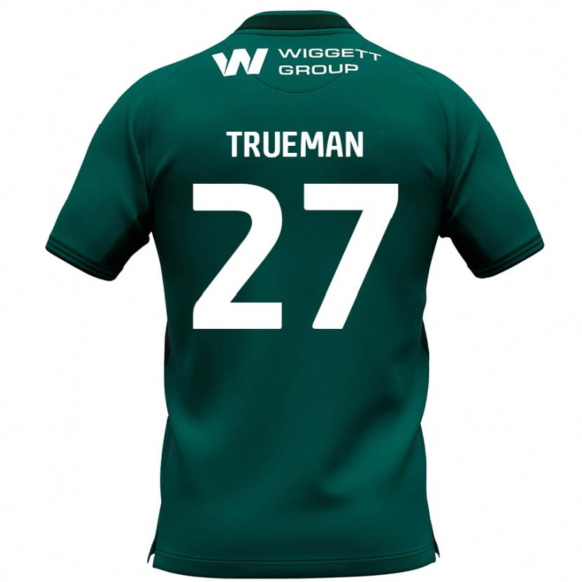Danxen Kvinder Connal Trueman #27 Grøn Udebane Spillertrøjer 2024/25 Trøje T-Shirt