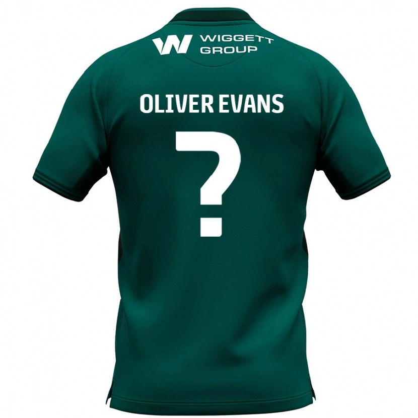 Danxen Kvinder Oliver Evans #0 Grøn Udebane Spillertrøjer 2024/25 Trøje T-Shirt