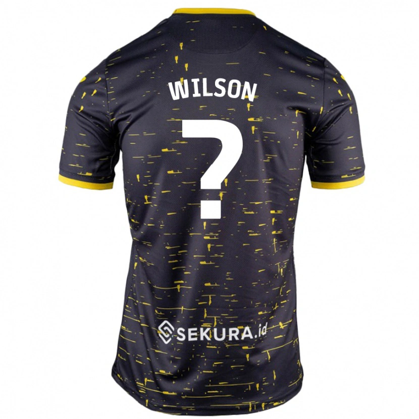 Danxen Kvinder Charlie Wilson #0 Sort Gul Udebane Spillertrøjer 2024/25 Trøje T-Shirt