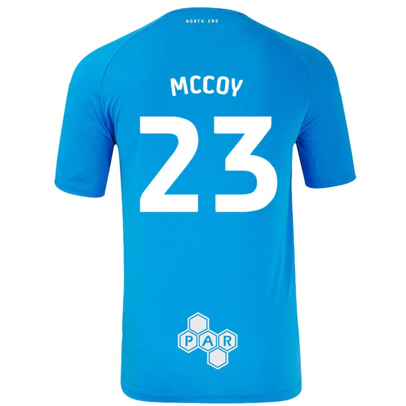 Danxen Kvinder Faye Mccoy #23 Himmelblå Udebane Spillertrøjer 2024/25 Trøje T-Shirt