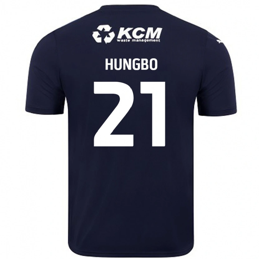 Danxen Kvinder Joseph Hungbo #21 Marineblå Udebane Spillertrøjer 2024/25 Trøje T-Shirt