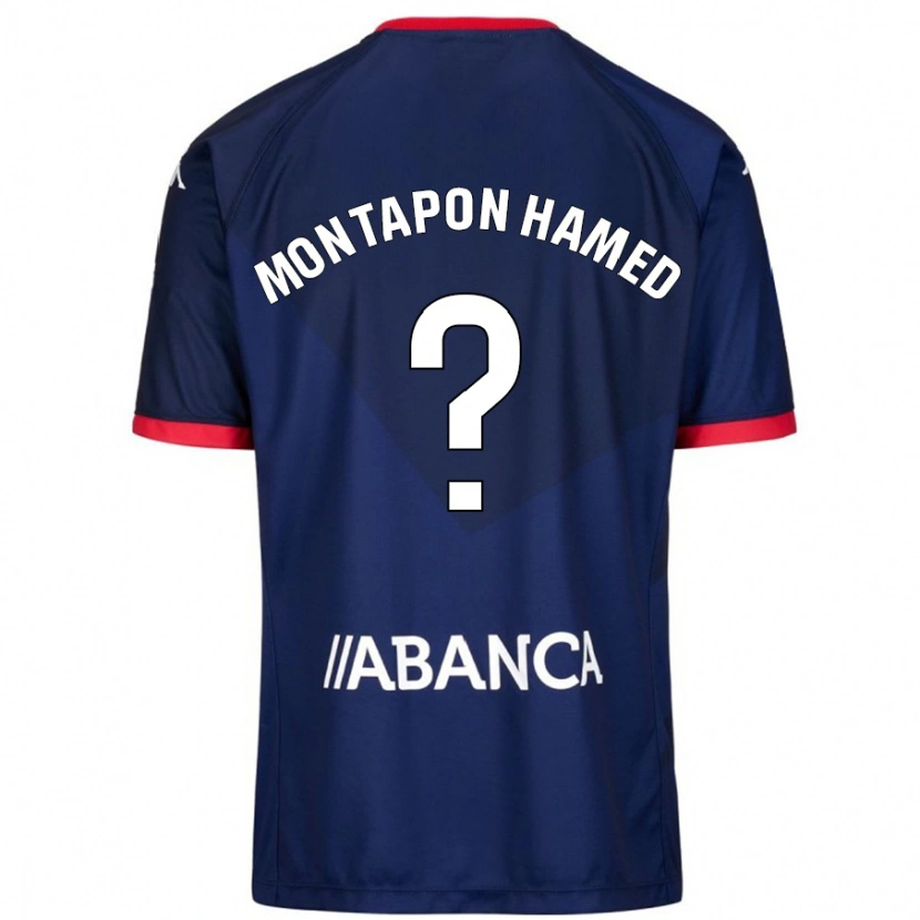 Danxen Kvinder Fadil Montapon Hamed #0 Marineblå Udebane Spillertrøjer 2024/25 Trøje T-Shirt