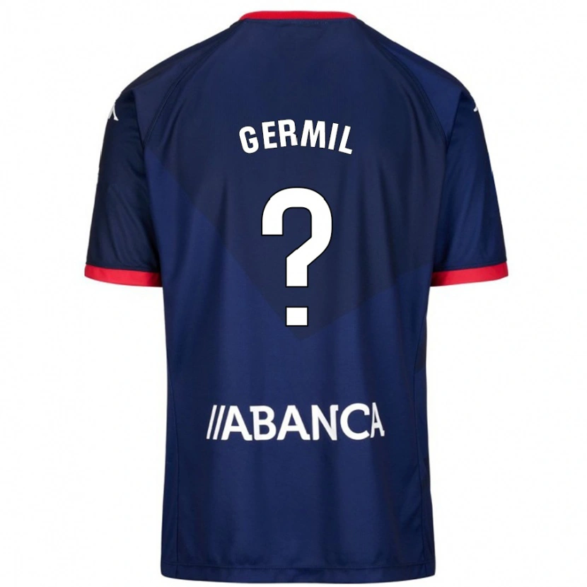Danxen Kvinder Darío Germil #0 Marineblå Udebane Spillertrøjer 2024/25 Trøje T-Shirt