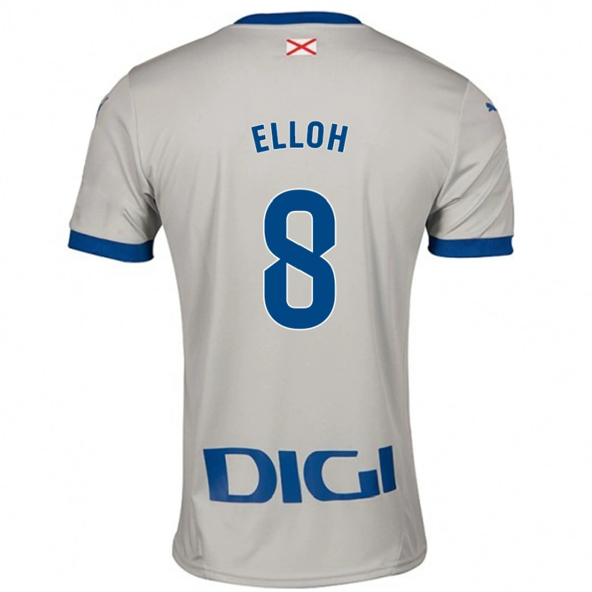 Danxen Kvinder Rebecca Elloh #8 Lysegrå Udebane Spillertrøjer 2024/25 Trøje T-Shirt